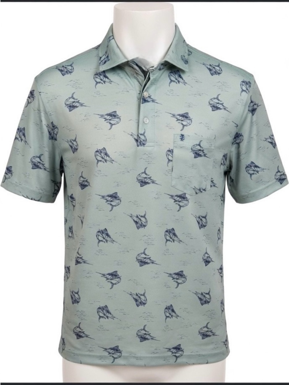 NWT Izod Shirt Saltwater Sunshield Performance SS Polo Men SZ Large Golf Beach